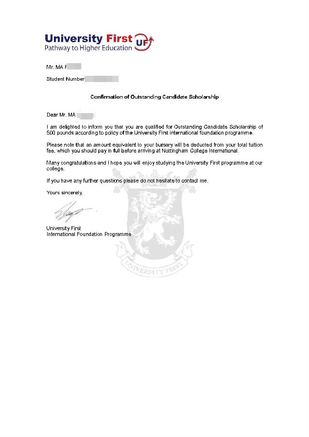 MA Renwei- Confirmation of Out Standing Candidate Scholarship.jpg